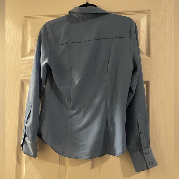 NWT Zara Crepe Pockets Button Down Shirt - Picture 5 of 9